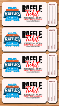 White Raffle Ticket Instagram Story template
