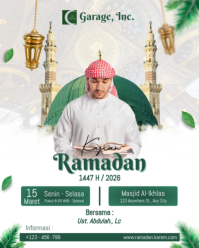 White Ramadan Event Instagram Portrait template