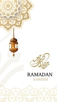 White Ramadan Instagram Story template
