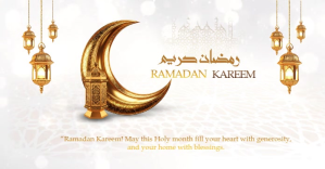 White Ramadan Kareem Facebook Ad Video Facebook-advertentie template