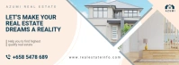 White Real Estate Facebook Cover Photo Facebook-coverfoto template
