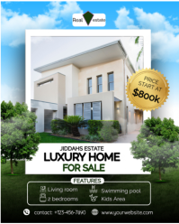 白色 Luxury Home Sale Instagram Portrait Template