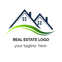 White Real Estate Logo Logo template