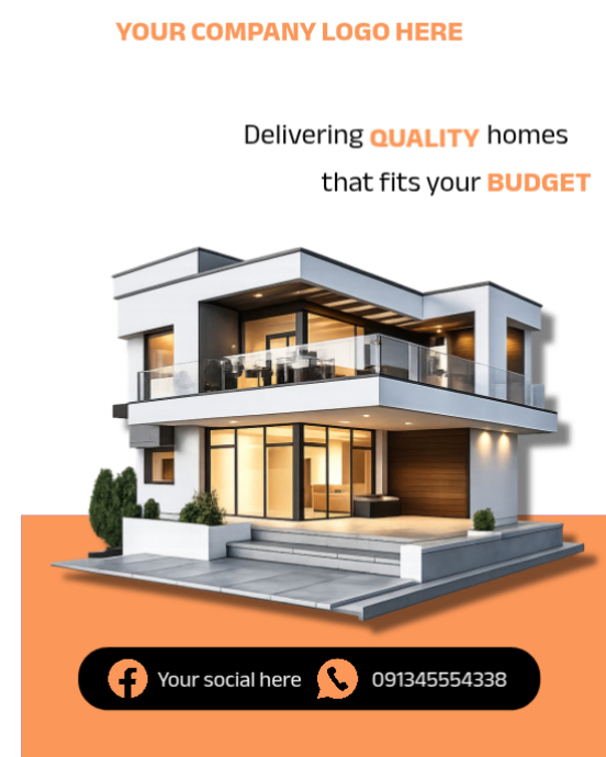 Modèle White Real Estate Social Media Post Luxury Home Promotion ...