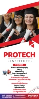 White Red Professional Career And Tech Programs Roll Up Banner 2' × 5' template