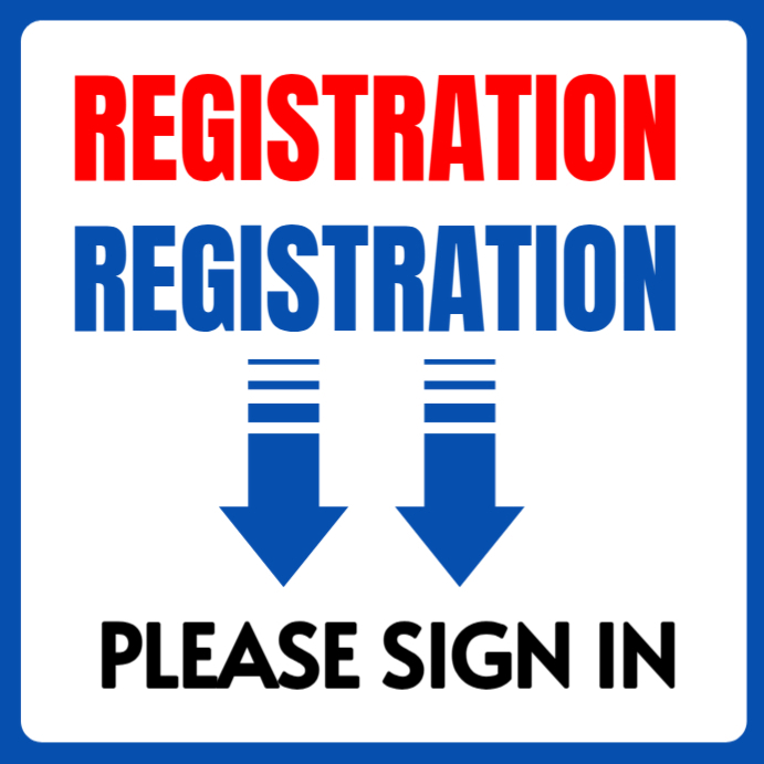 White Registration Sign Template Instagram Post | PosterMyWall