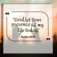 White Religious Quote Square (1:1) template