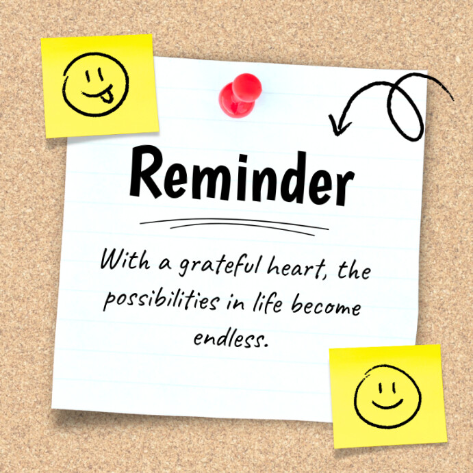 Copy of White Reminder Instagram Post | PosterMyWall