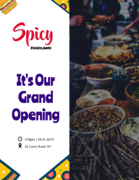 customizable design templates for grand opening postermywall restaurant grand opening flyers