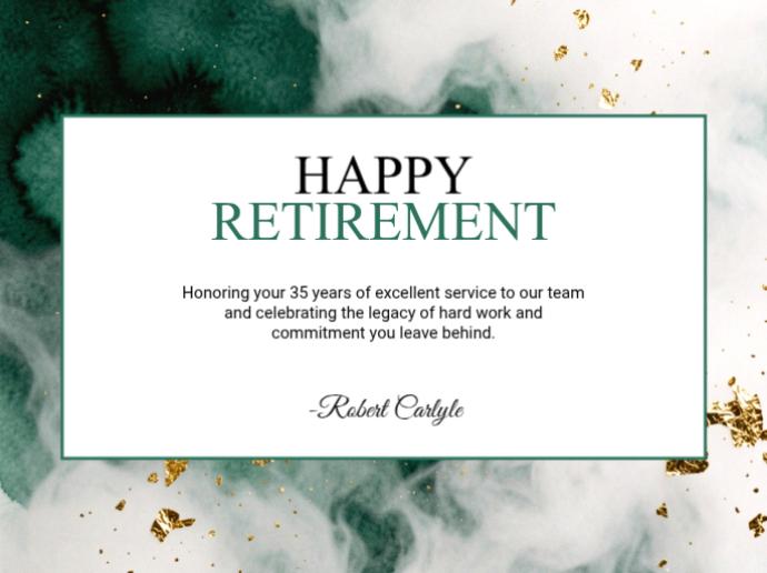 Happy Retirement Powerpoint Template Retirement Party Powerpoint