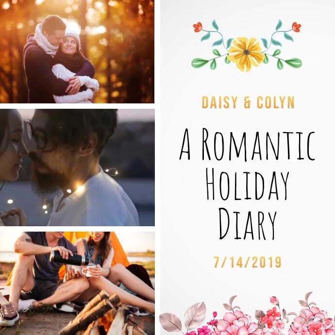 White Romantic Collage Square Video