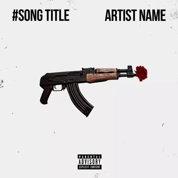 White  Romeo Must Die - Single Mixtape Song Ep Album Cover Art Artwork Template Premade Pre-made Alb Albumcover