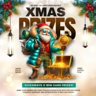 White Santa's Grotto Instagram Post template