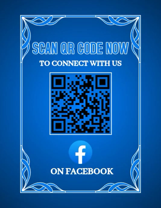 White Scan Me Poster Design Templete Video Flyer (us Letter) Template ...