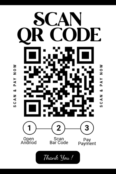Plantilla de White Scan Qr Code Poster | PosterMyWall