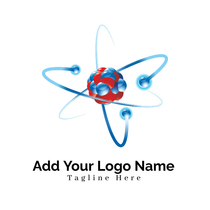 White Science Logo Logo Template | PosterMyWall