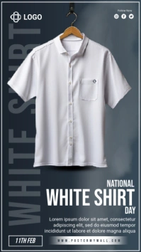 White shirt Day Instagram Story template
