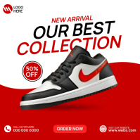 Biały Shoe Sale Promotion Publicación de Instagram Template