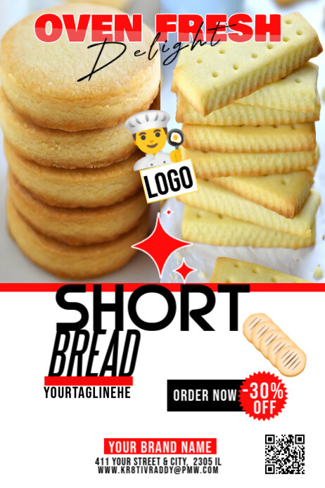 Copy of White Shortbread Day Sale Poster | PosterMyWall