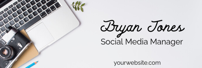 White Simple  Linkedin Banner template