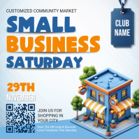 White Small Saturday Business Instagram Post template