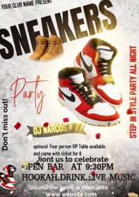 White Sneaker Party A4 Video template