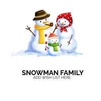 White  Snowman Family Logo template