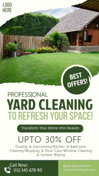 White  Spring Cleaning Instagram Story template