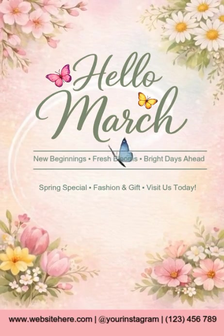 Spring Fashion Promotion Template | PosterMyWall