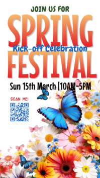 White Spring Festival Instagram Story template