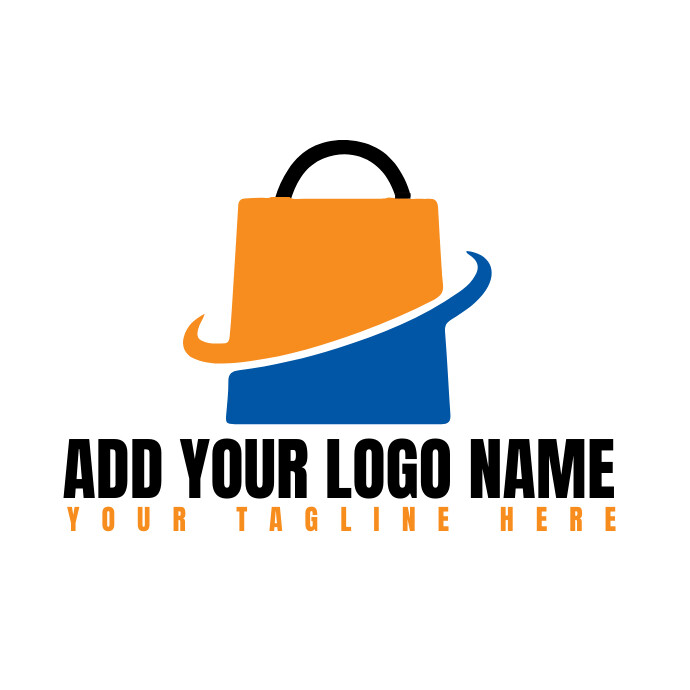 White  Store/shopping/dash Door/bag/shop/busi Logo template