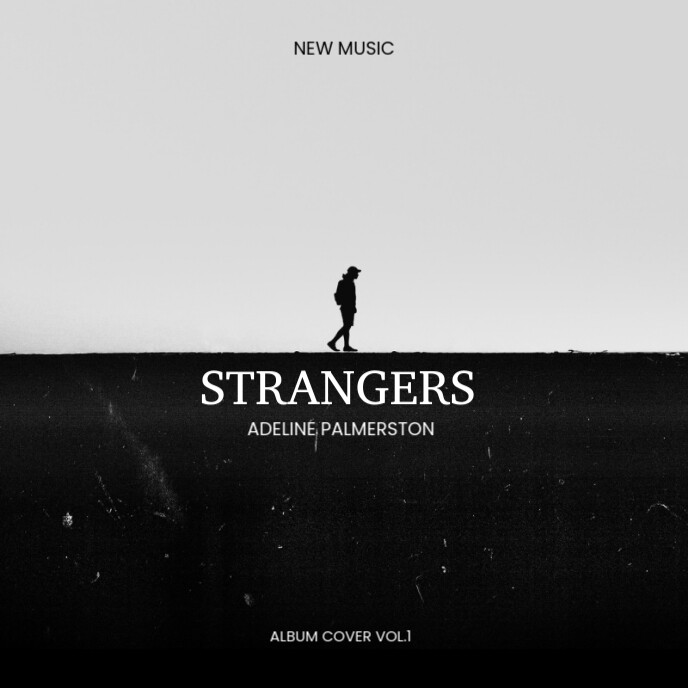 White strangers Album Cover Album Cover Template | PosterMyWall