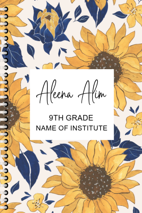 Poster Making Using Notebook Student Notebook Cover Posters Template | PosterMyWall