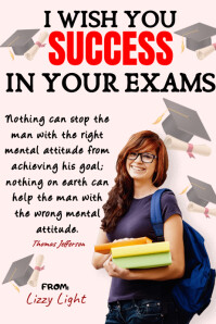 Success Card Message Examples Success in Exams card Design Template | PosterMyWall