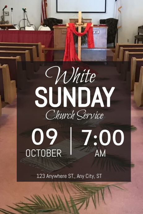 Whitw Sunday White Sunday Template | PosterMyWall