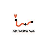 White  Symbol/technology/app/icon/transport/travel/road/application/app/tech/design/steet/map/bold L Logo template