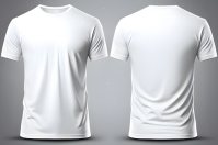 White  T-shirt Mock-up Design Banner 4' × 6' template