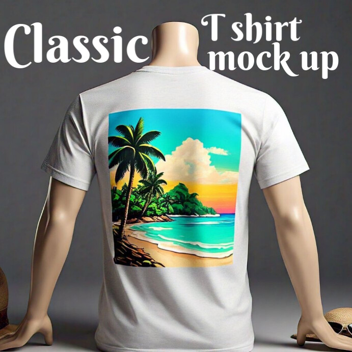 Plantilla de White T Shirt Mock Up Instagram Post | PosterMyWall