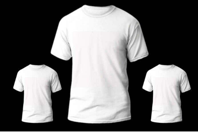 White T-shirt Template Photoshop Smiling Little Girl White T-shirt
