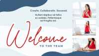 White Team Welcome Blog Header template