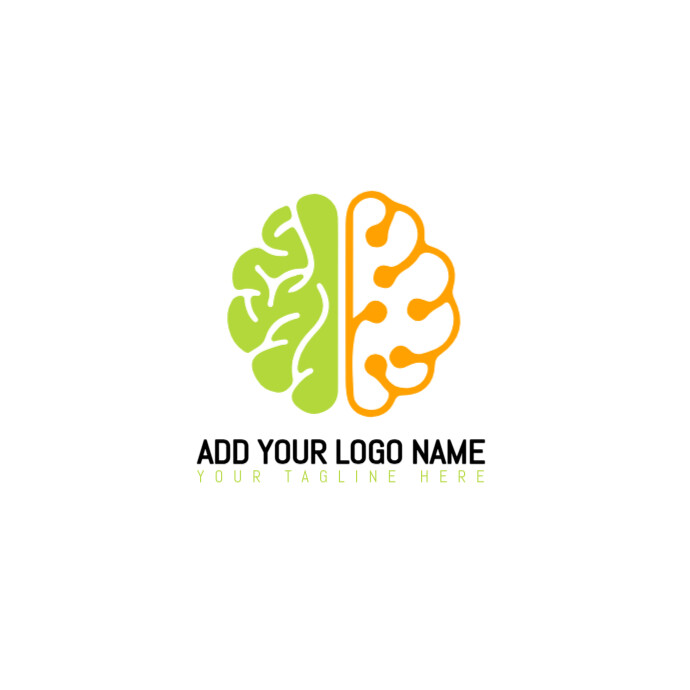 White  Tech/network/genius/brand/business/identity/brain/mind/ai/artifical/connect/symbol/elegant/sm Logo template