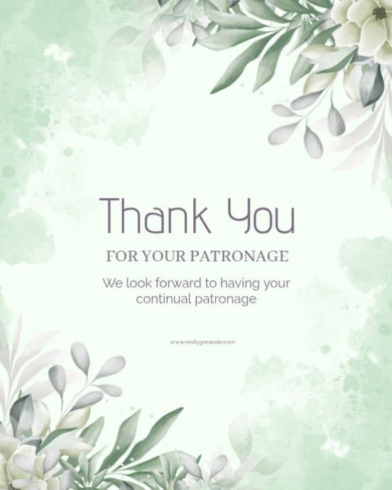 Plantilla de White Thank You Card Instagram Portrait | PosterMyWall