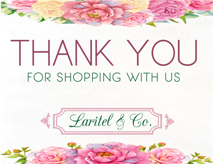 Copy of White Thank You Customer Flyer (us Letter) | PosterMyWall