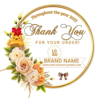 White  Thank You For Your Order Instagram Post template