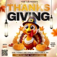 White Thanksgiving Instagram Post Instagram Post template