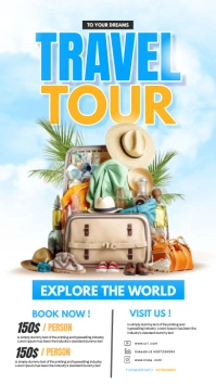 White Travel  Instagram Story template