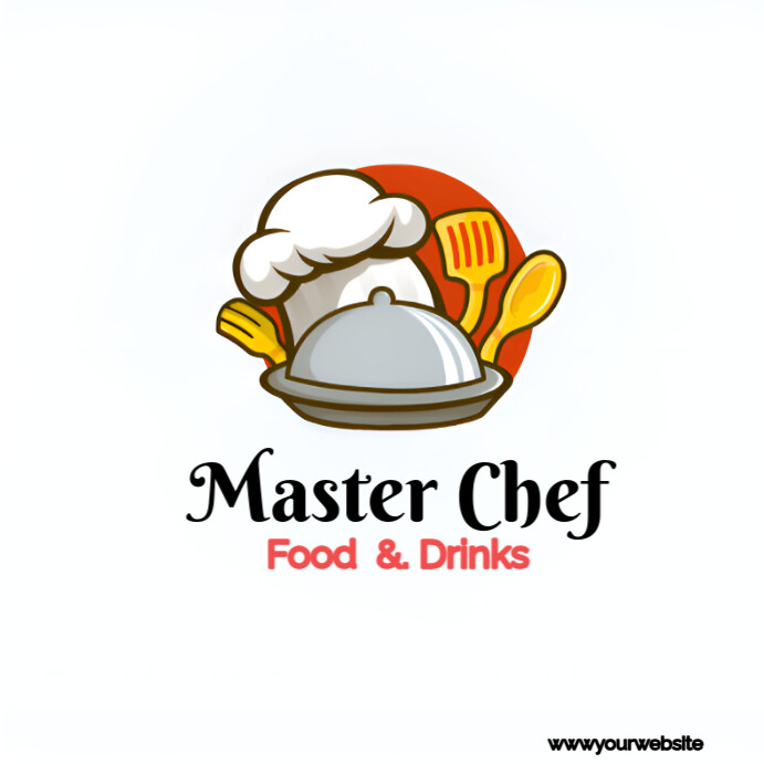 Plantilla de White Typographic Abstract Chef Cooking Restaurant Logo ...