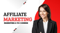 White Typographic Affiliate Marketing Mastery  Youtube Thumbnail template