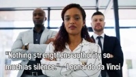 White Typographic Authority And Power Quote Youtube Thumbnail template