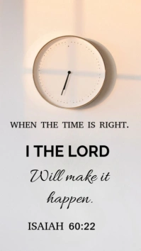 White Typographic Bible Quote Digital Display (9:16) template